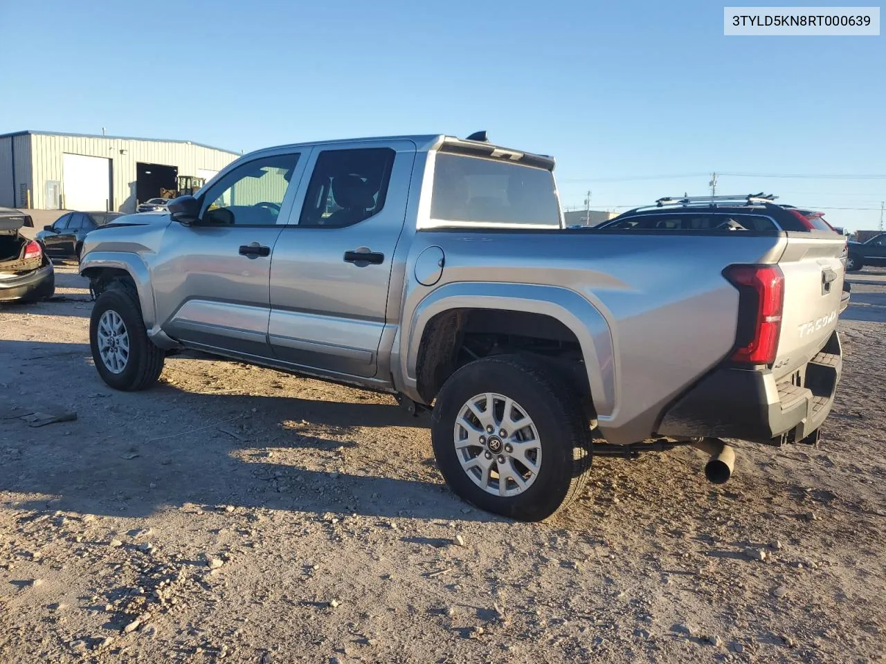 2024 Toyota Tacoma Double Cab VIN: 3TYLD5KN8RT000639 Lot: 80720024