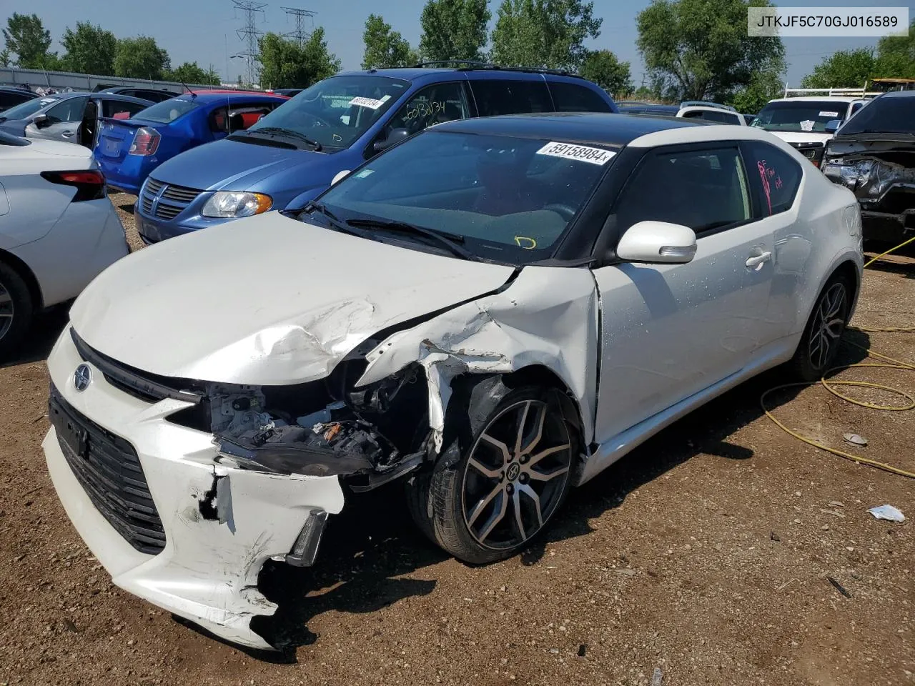 2016 Toyota Scion Tc VIN: JTKJF5C70GJ016589 Lot: 59158984