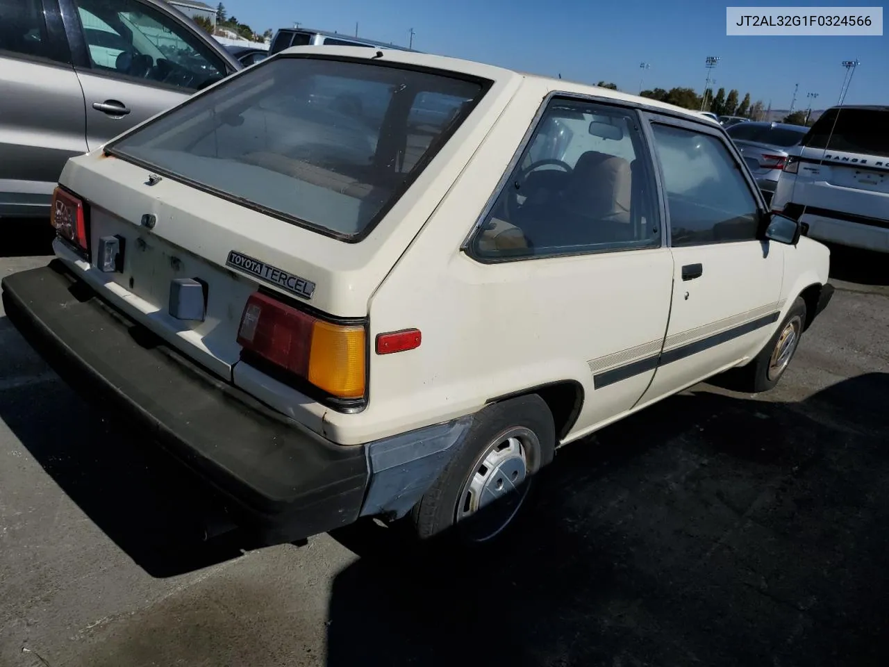 1985 Toyota Tercel Deluxe VIN: JT2AL32G1F0324566 Lot: 74340874