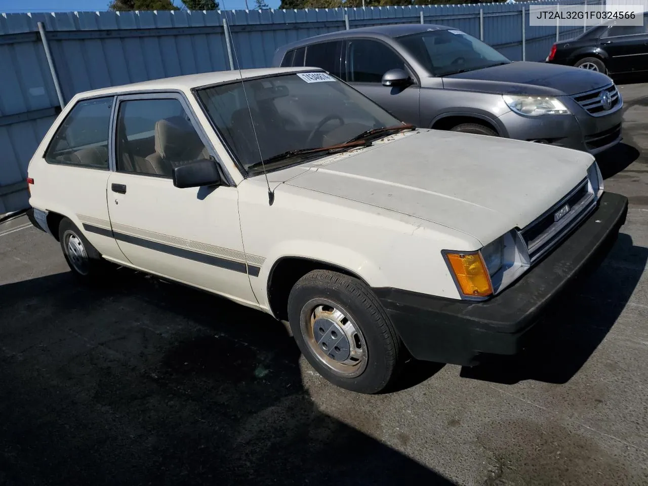 1985 Toyota Tercel Deluxe VIN: JT2AL32G1F0324566 Lot: 74340874