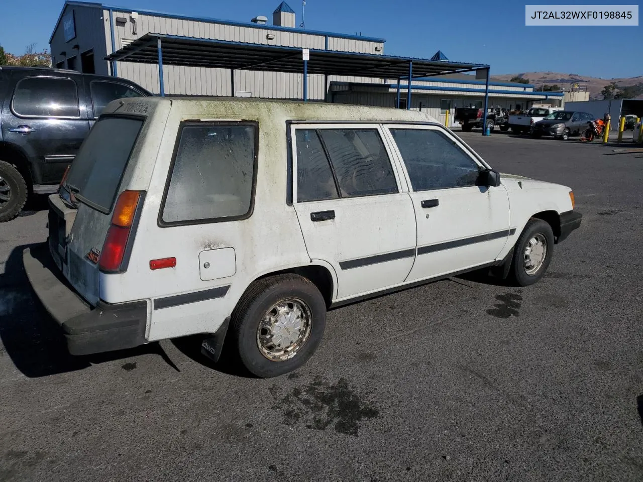 1985 Toyota Tercel Deluxe 4X4 VIN: JT2AL32WXF0198845 Lot: 79567594