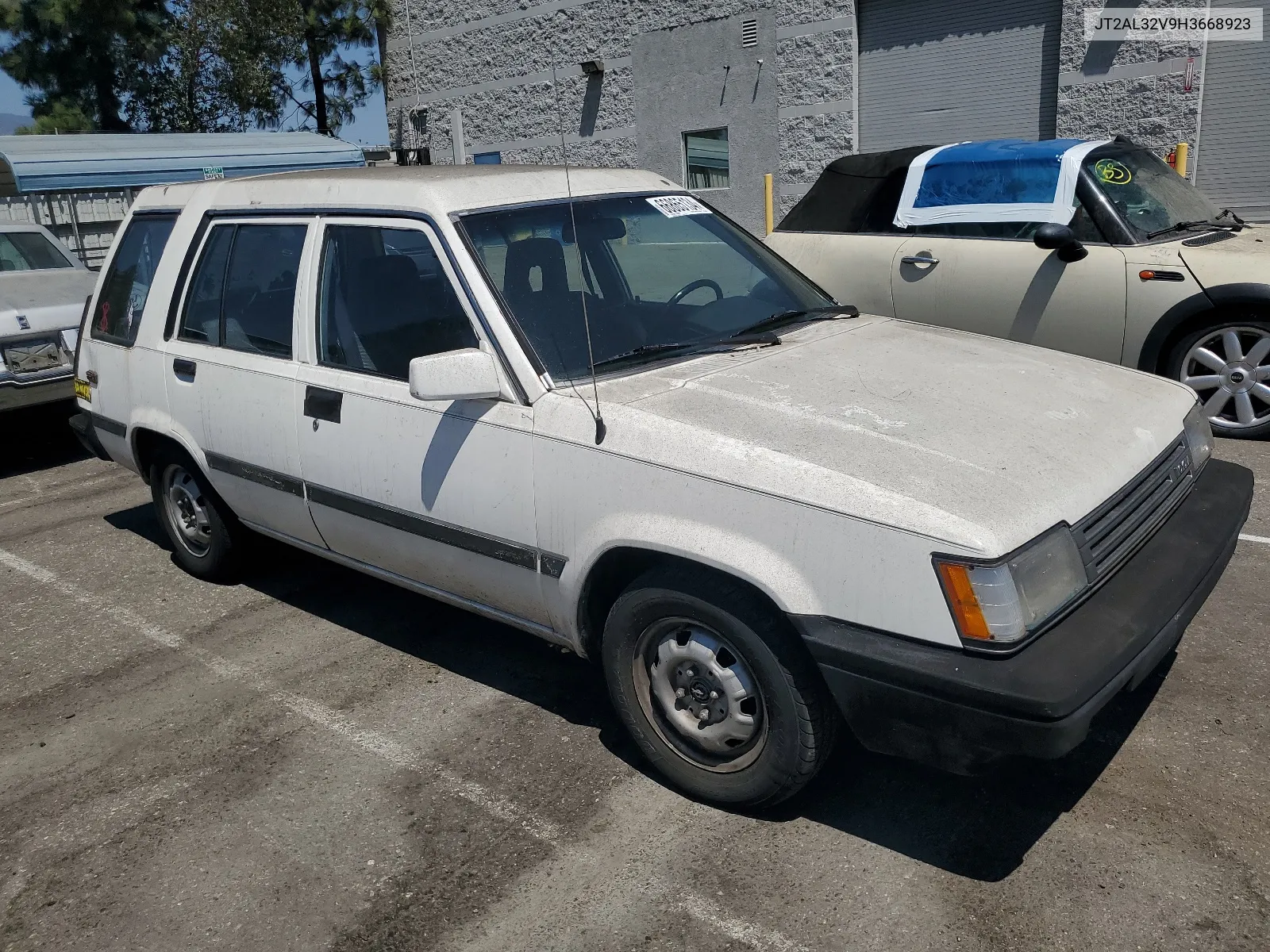 1987 Toyota Tercel Deluxe VIN: JT2AL32V9H3668923 Lot: 66865134