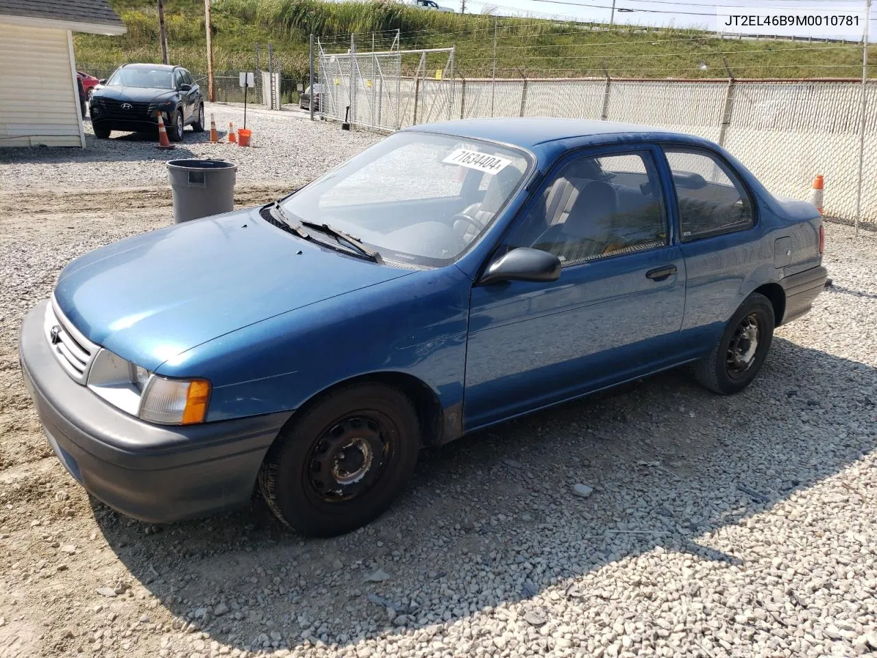 1991 Toyota Tercel Std VIN: JT2EL46B9M0010781 Lot: 71634404