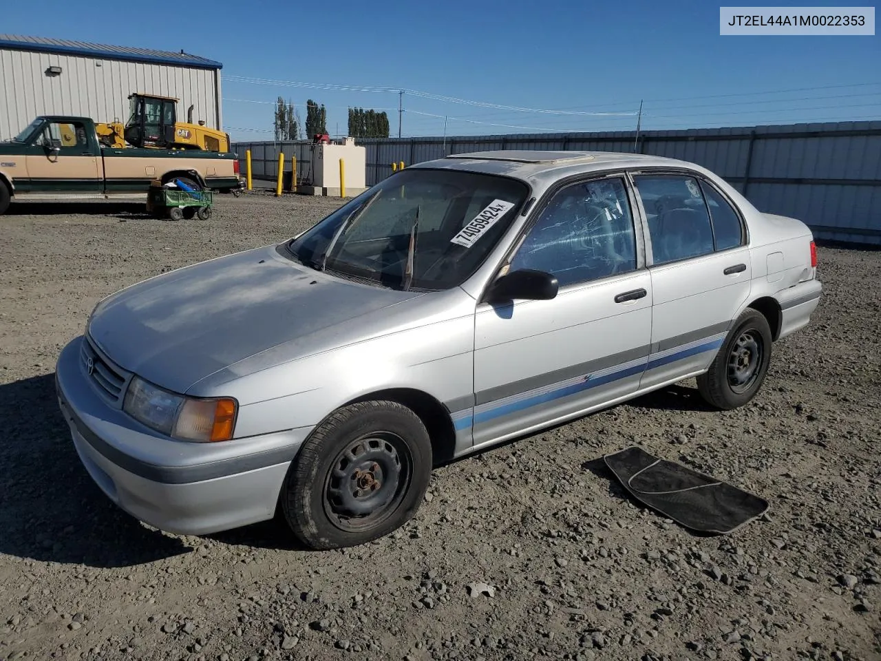 1991 Toyota Tercel Le VIN: JT2EL44A1M0022353 Lot: 74059424