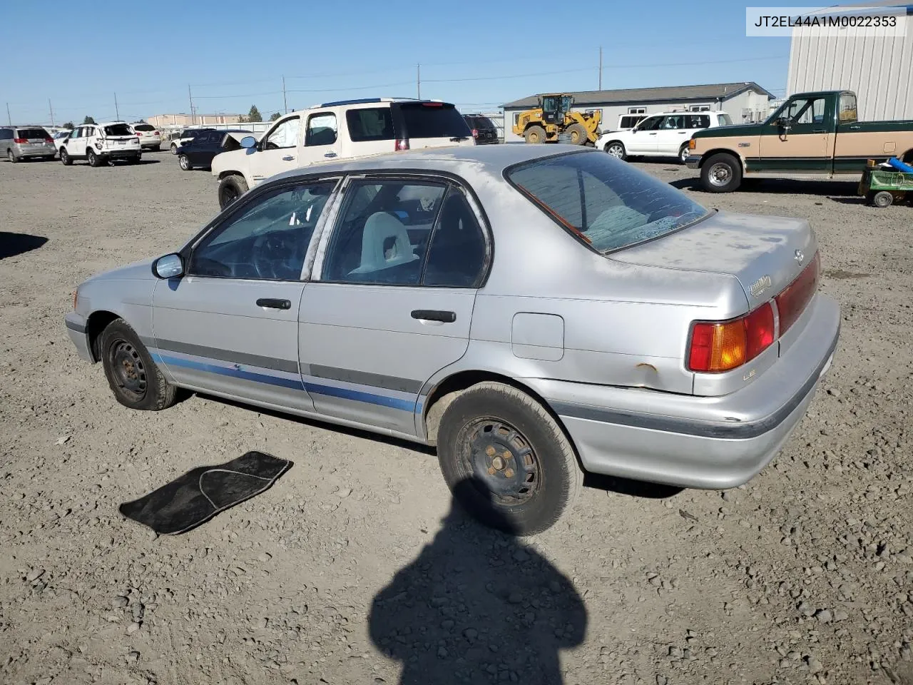 1991 Toyota Tercel Le VIN: JT2EL44A1M0022353 Lot: 74059424