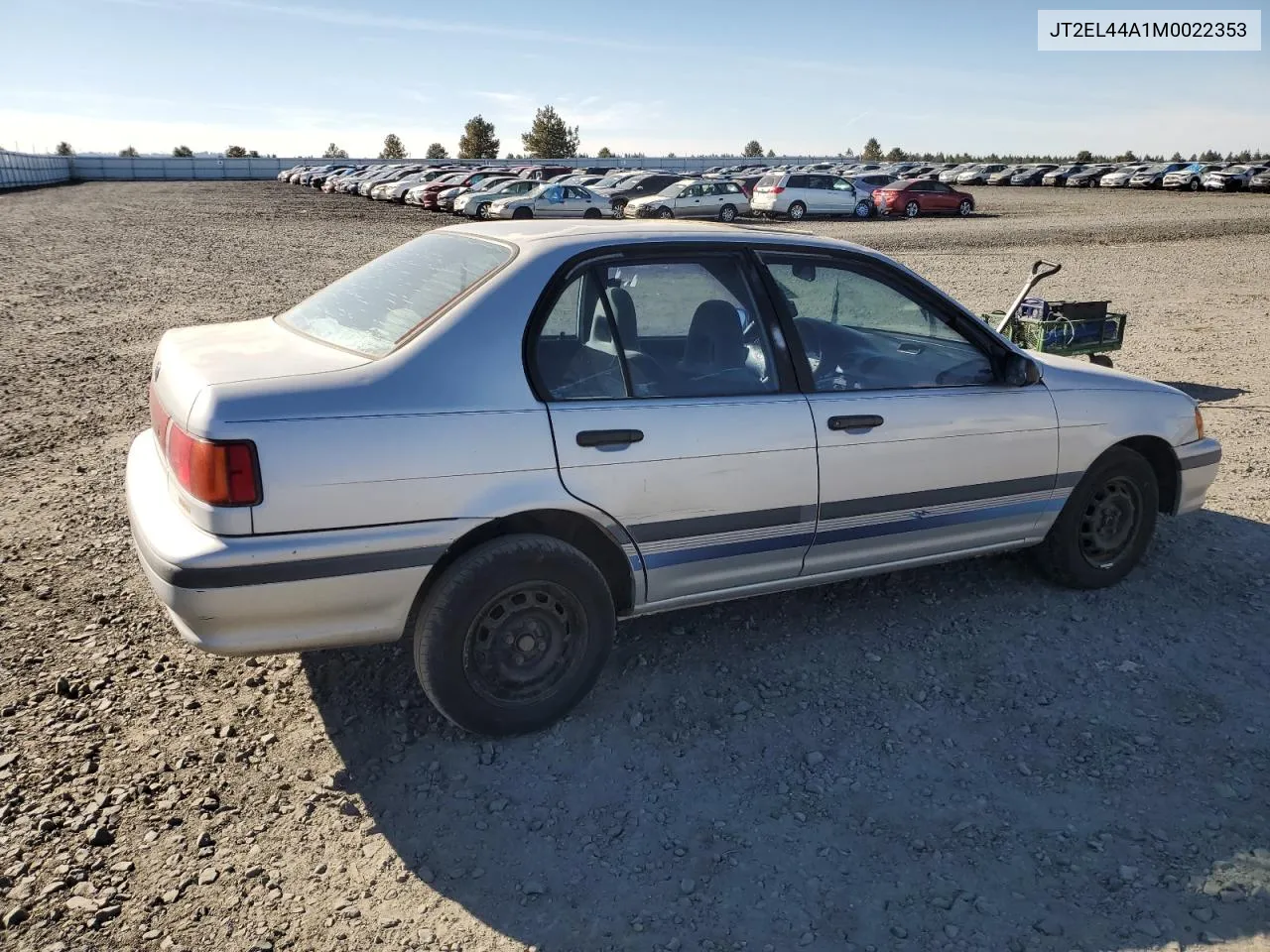 1991 Toyota Tercel Le VIN: JT2EL44A1M0022353 Lot: 74059424