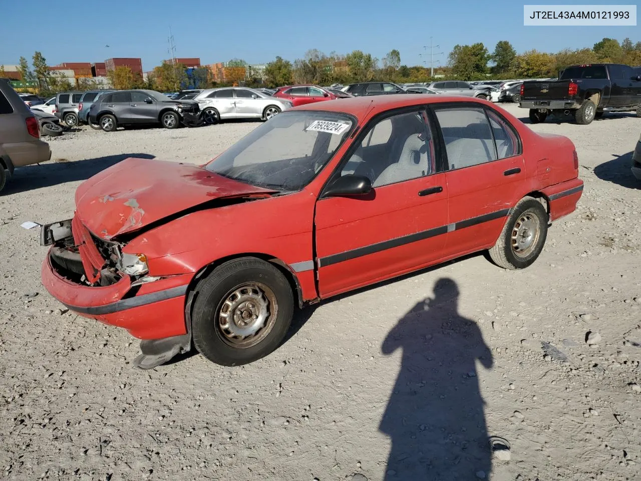 1991 Toyota Tercel Deluxe VIN: JT2EL43A4M0121993 Lot: 76939224