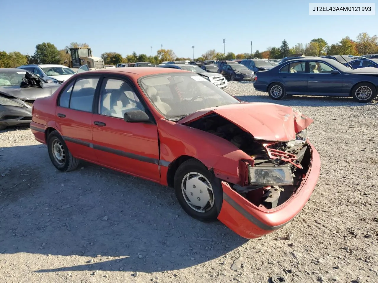 1991 Toyota Tercel Deluxe VIN: JT2EL43A4M0121993 Lot: 76939224