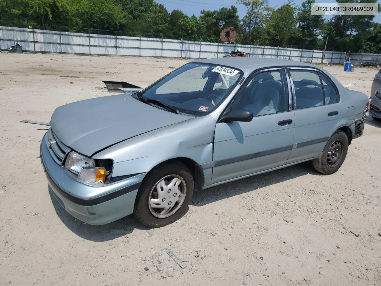 1994 Toyota Tercel Dx VIN: JT2EL43T3R0489039 Lot: 67834034