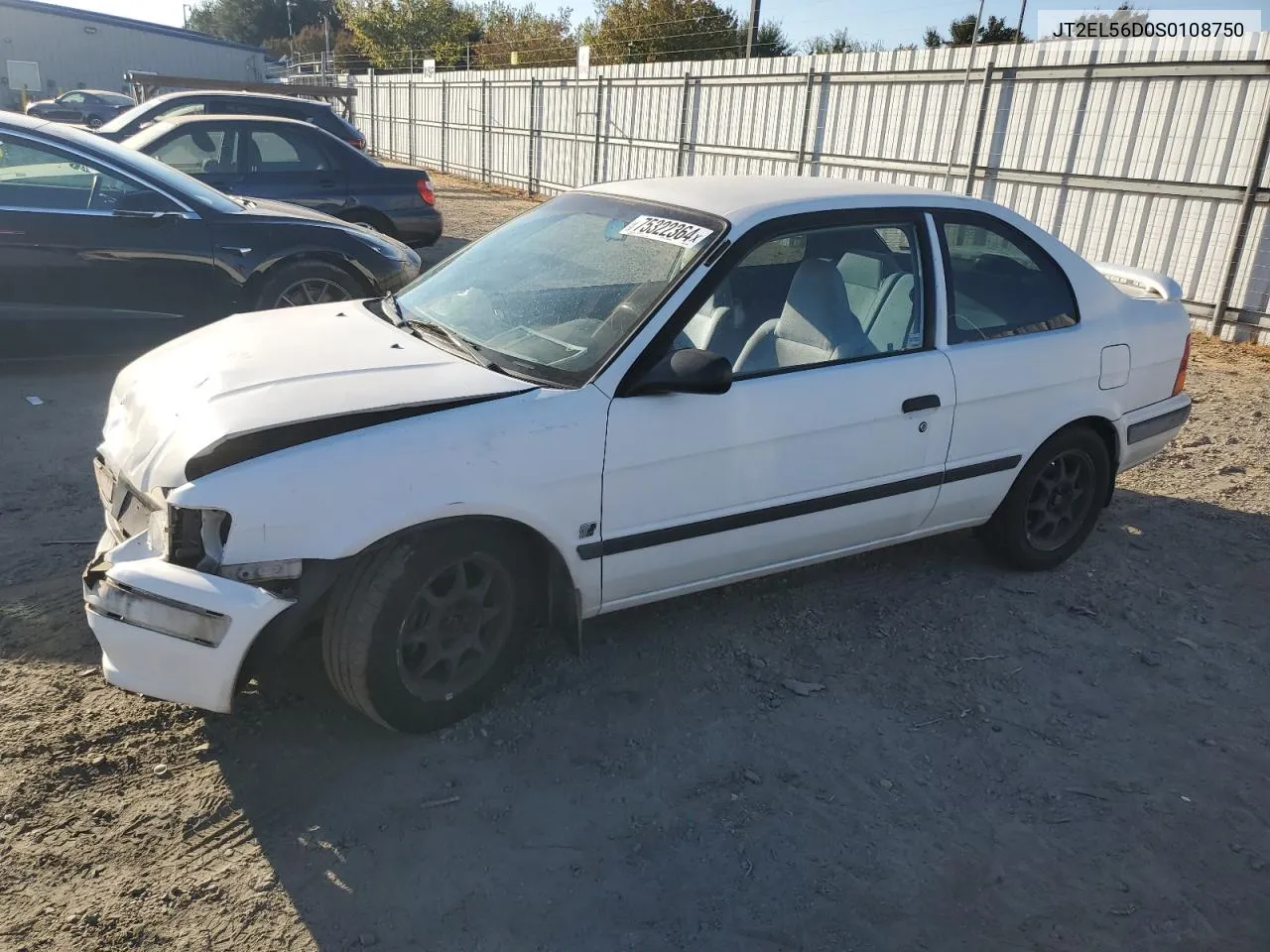 1995 Toyota Tercel Dx VIN: JT2EL56D0S0108750 Lot: 75322364