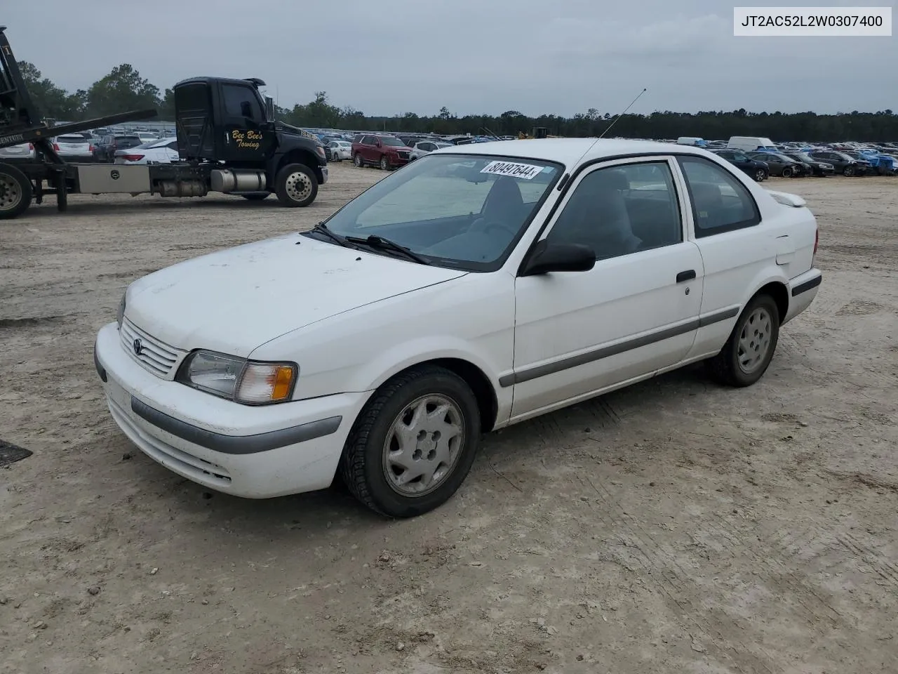 1998 Toyota Tercel Ce VIN: JT2AC52L2W0307400 Lot: 80497644