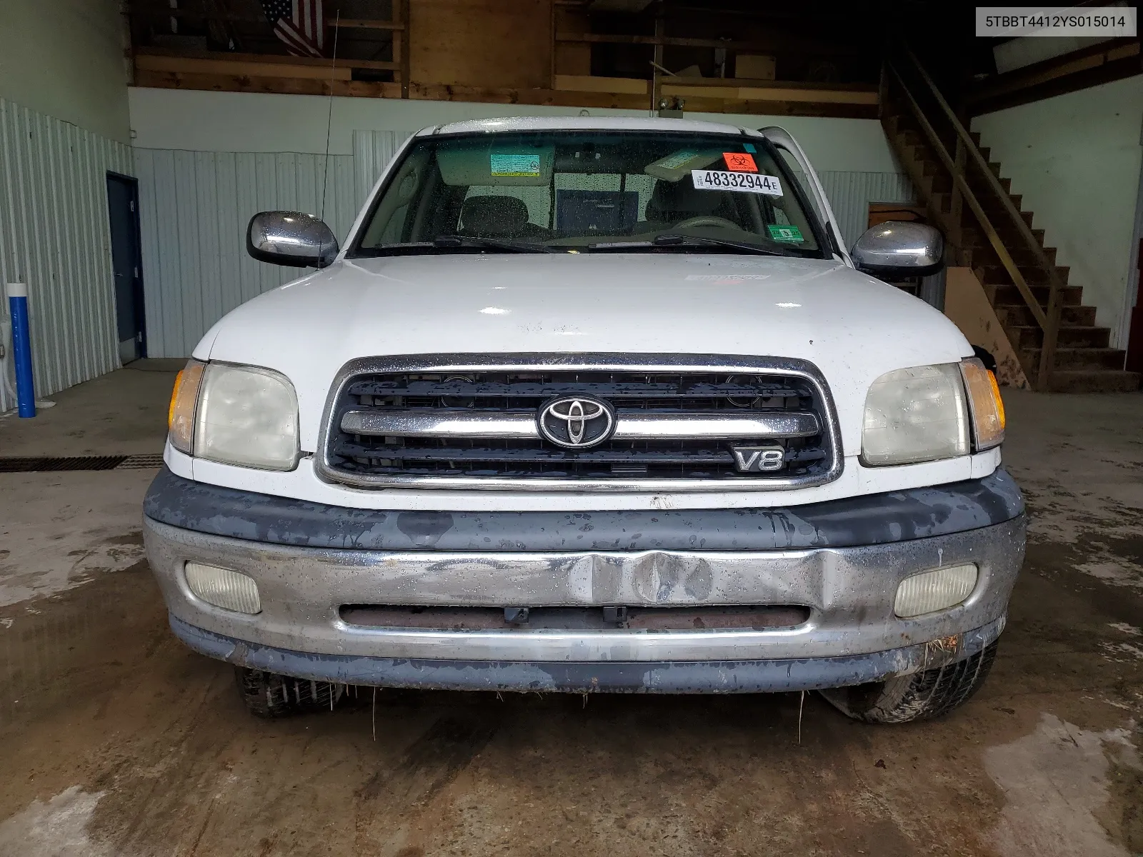 2000 Toyota Tundra Access Cab VIN: 5TBBT4412YS015014 Lot: 48332944