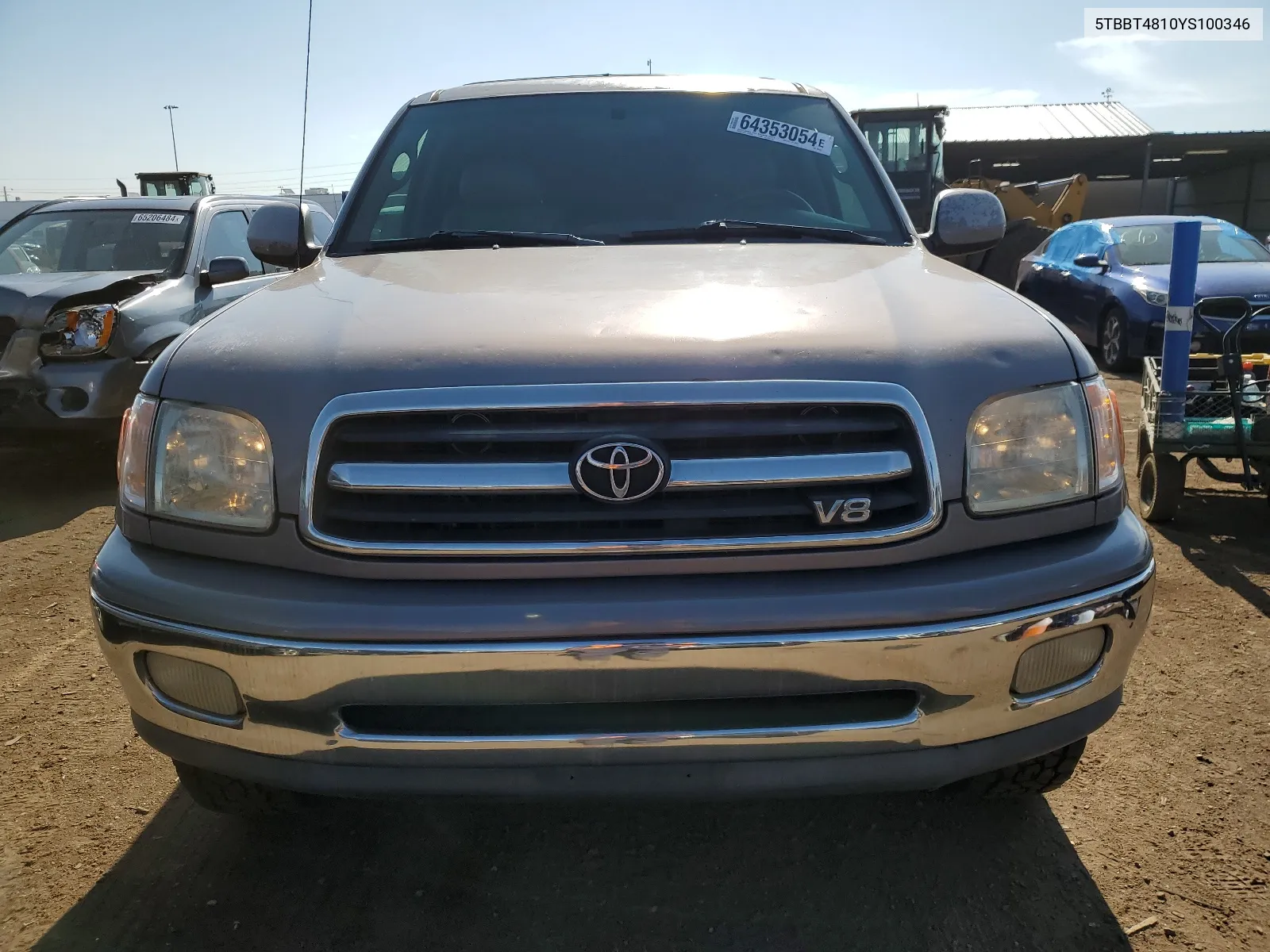 2000 Toyota Tundra Access Cab Limited VIN: 5TBBT4810YS100346 Lot: 64353054