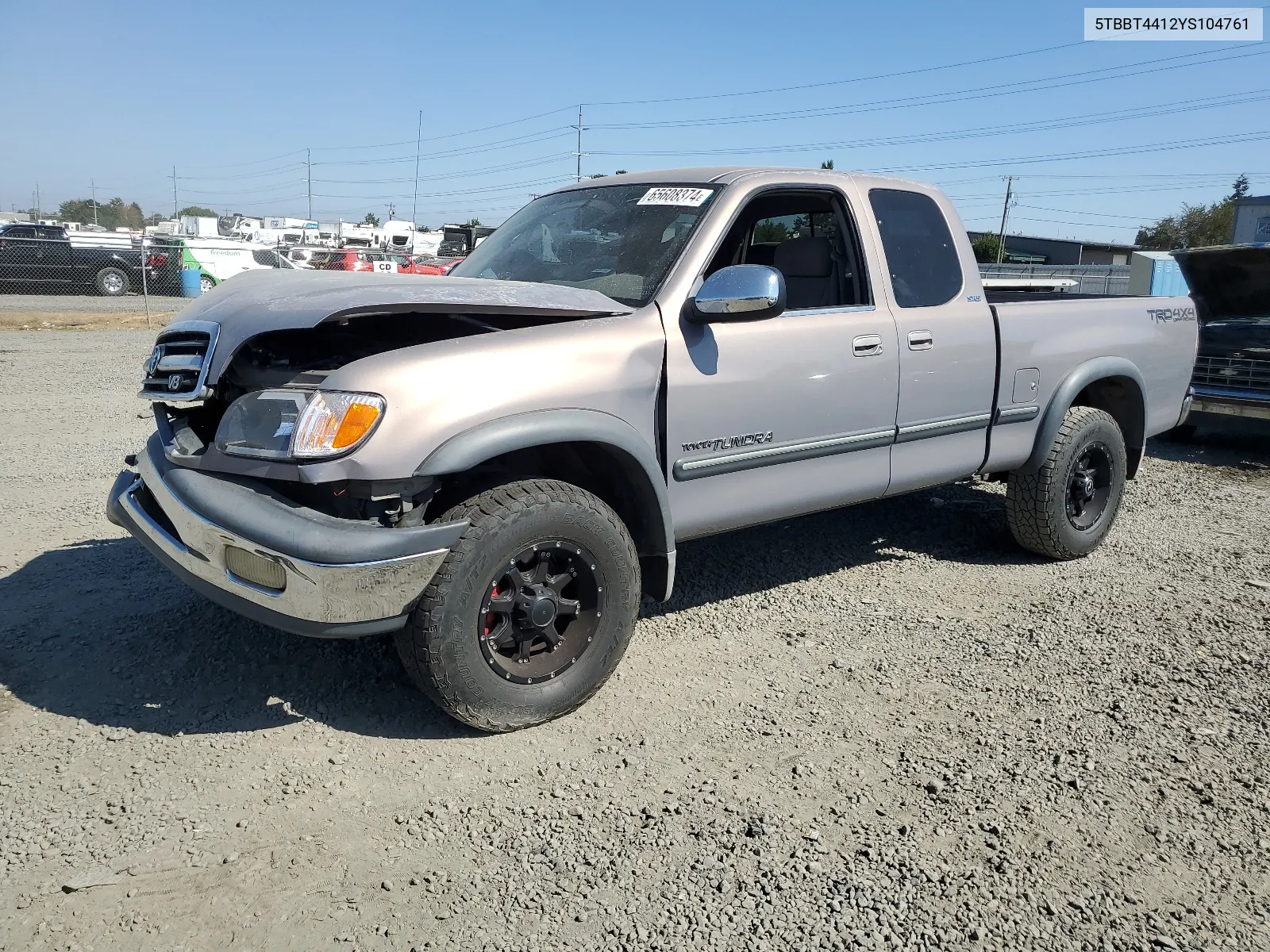 2000 Toyota Tundra Access Cab VIN: 5TBBT4412YS104761 Lot: 65608374