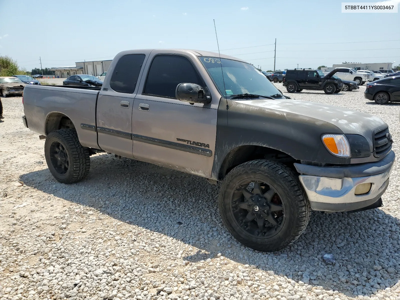 2000 Toyota Tundra Access Cab VIN: 5TBBT4411YS003467 Lot: 66338494