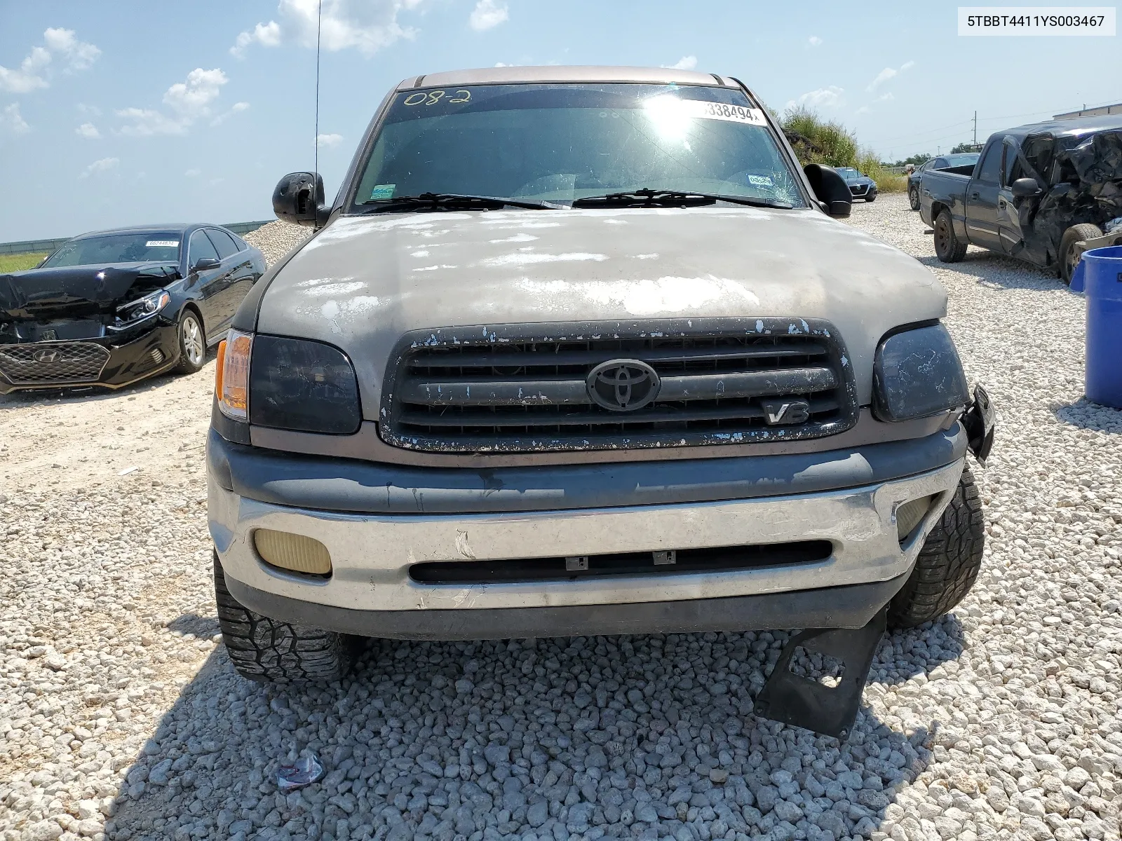 2000 Toyota Tundra Access Cab VIN: 5TBBT4411YS003467 Lot: 66338494