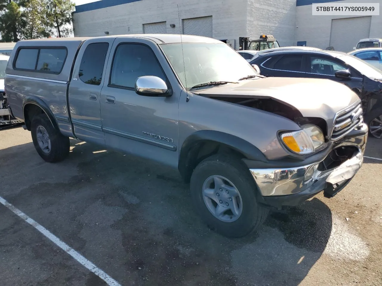 2000 Toyota Tundra Access Cab VIN: 5TBBT4417YS005949 Lot: 66656104