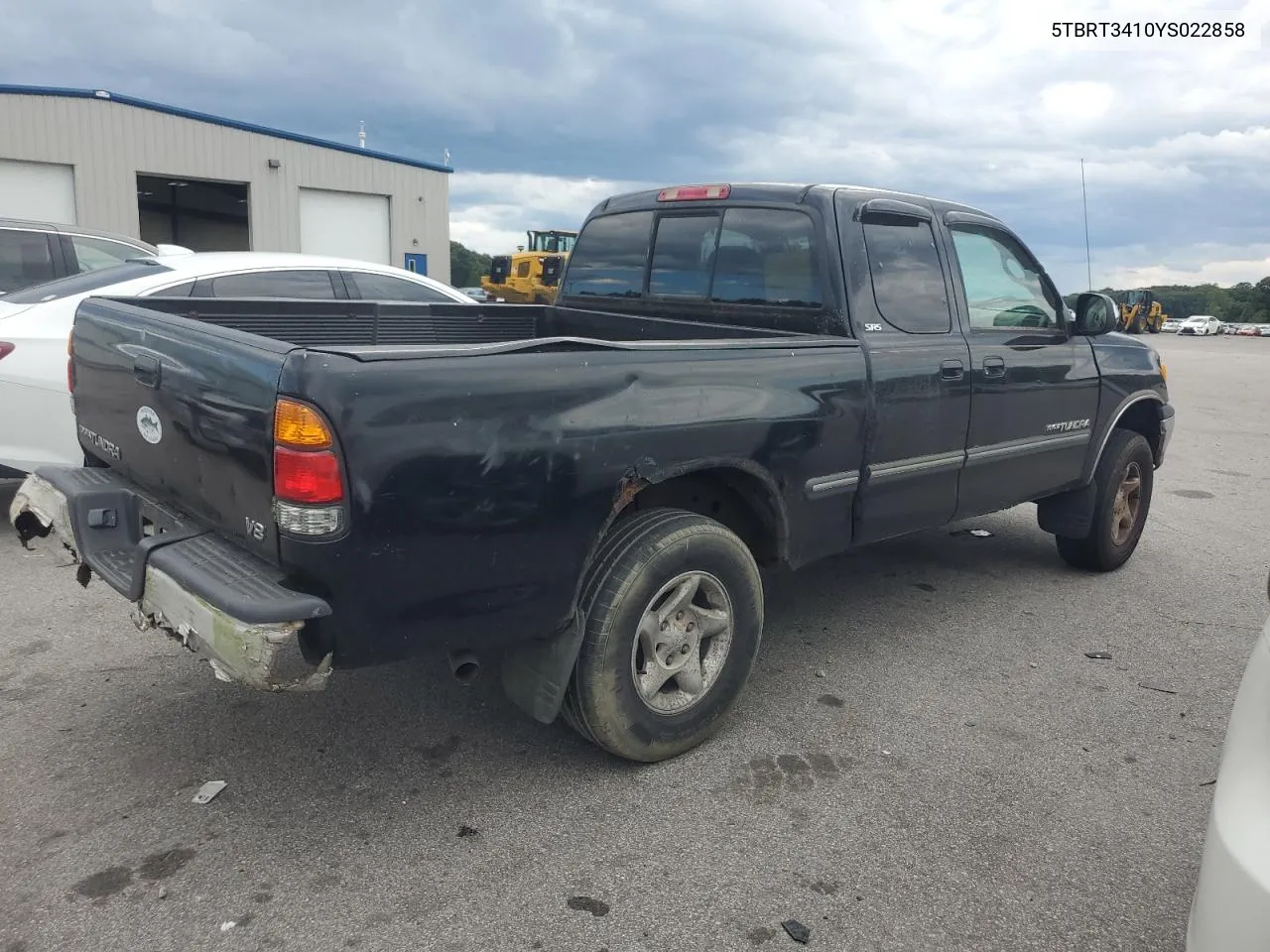 2000 Toyota Tundra Access Cab VIN: 5TBRT3410YS022858 Lot: 66920774