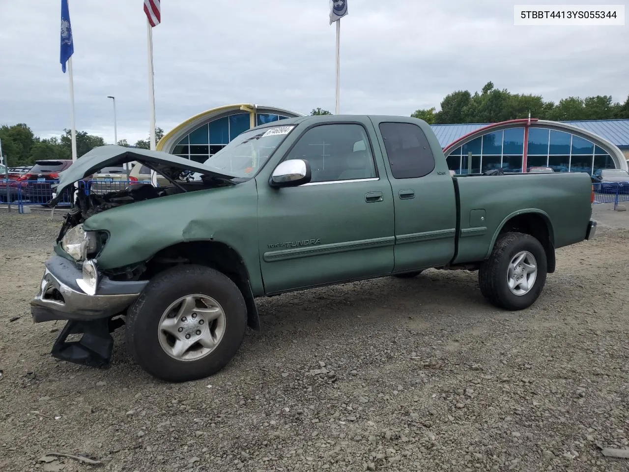 2000 Toyota Tundra Access Cab VIN: 5TBBT4413YS055344 Lot: 67460904