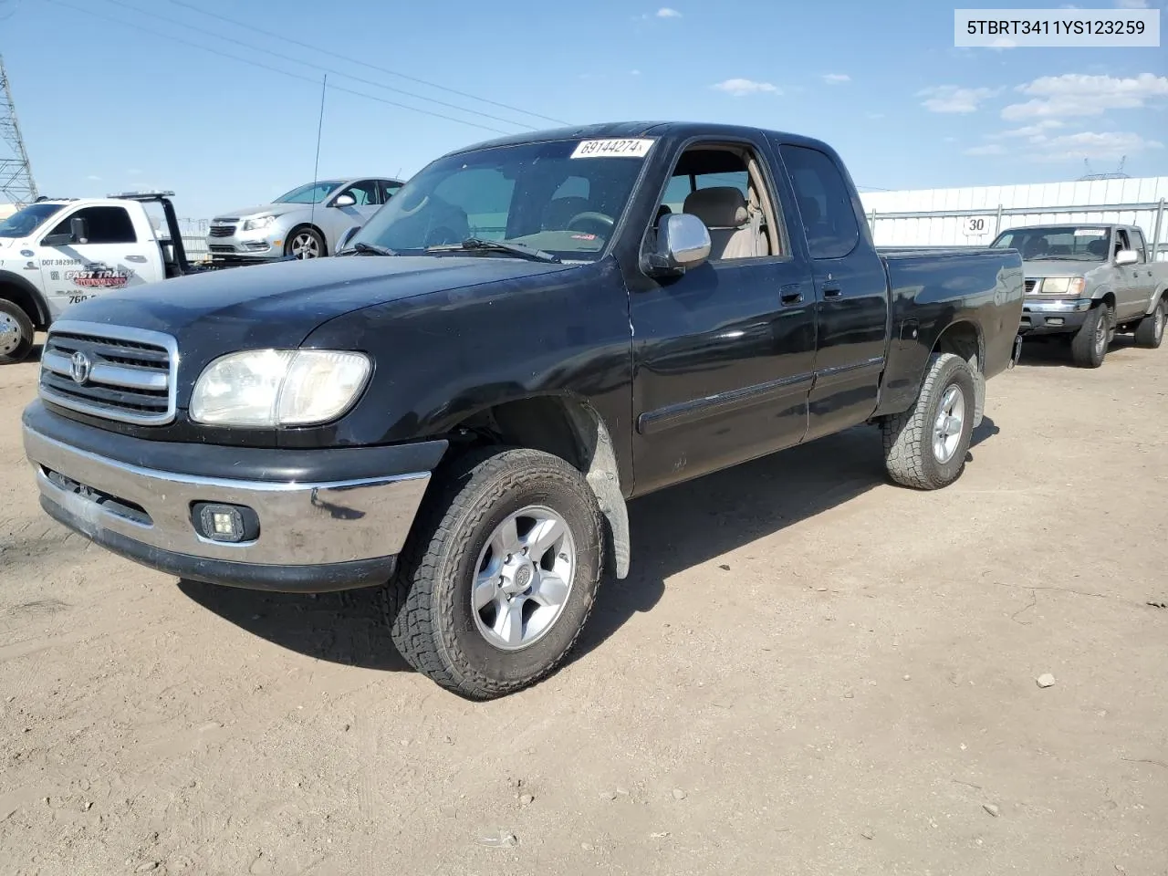 2000 Toyota Tundra Access Cab VIN: 5TBRT3411YS123259 Lot: 69144274