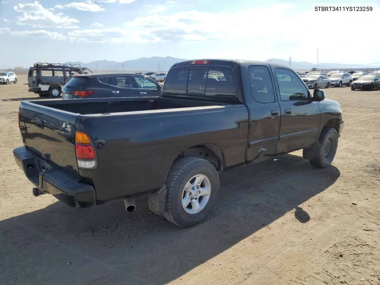 2000 Toyota Tundra Access Cab VIN: 5TBRT3411YS123259 Lot: 69144274