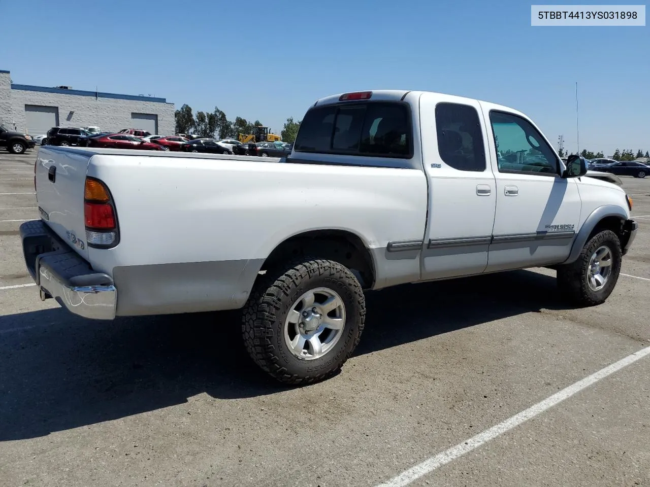 2000 Toyota Tundra Access Cab VIN: 5TBBT4413YS031898 Lot: 69256084