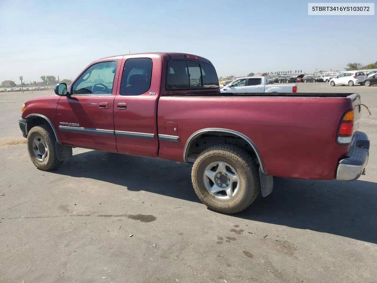 2000 Toyota Tundra Access Cab VIN: 5TBRT3416YS103072 Lot: 69274894