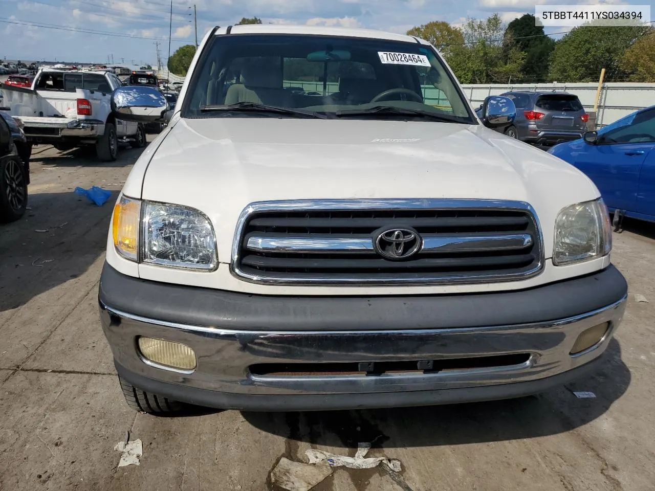 2000 Toyota Tundra Access Cab VIN: 5TBBT4411YS034394 Lot: 70028464