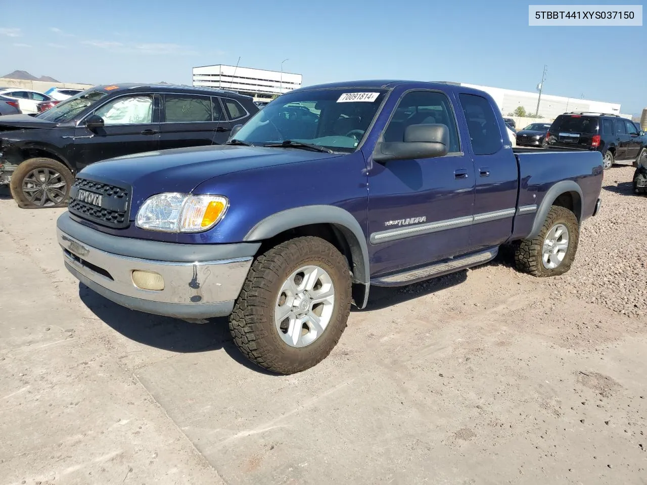 2000 Toyota Tundra Access Cab VIN: 5TBBT441XYS037150 Lot: 70091814