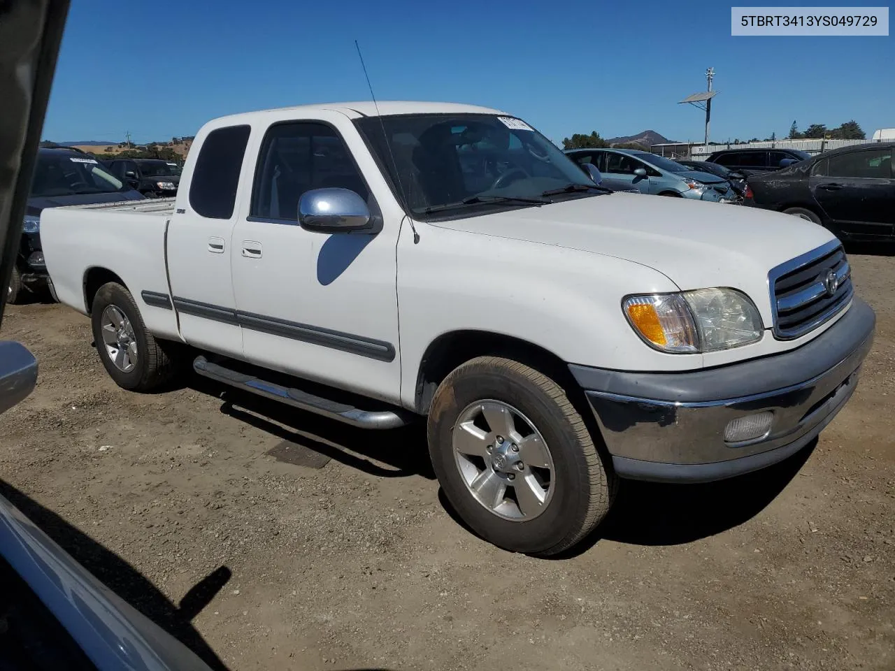 2000 Toyota Tundra Access Cab VIN: 5TBRT3413YS049729 Lot: 70715114