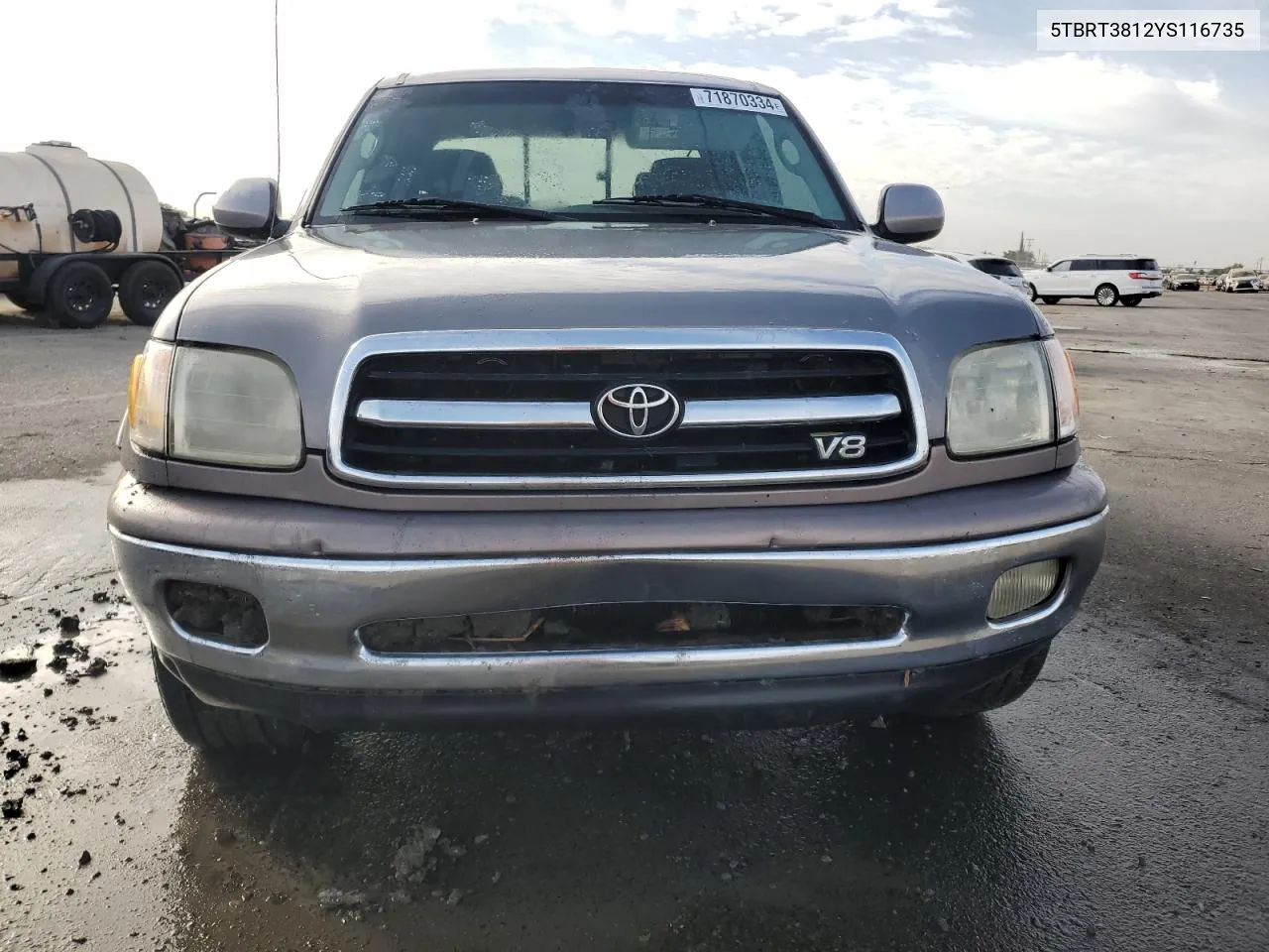 2000 Toyota Tundra Access Cab Limited VIN: 5TBRT3812YS116735 Lot: 71870334