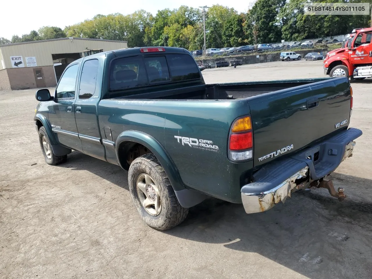 2000 Toyota Tundra Access Cab Limited VIN: 5TBBT4814YS011105 Lot: 72067314