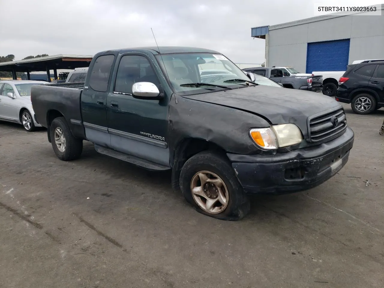 2000 Toyota Tundra Access Cab VIN: 5TBRT3411YS023663 Lot: 72205124