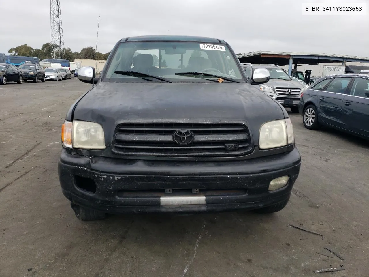 2000 Toyota Tundra Access Cab VIN: 5TBRT3411YS023663 Lot: 72205124