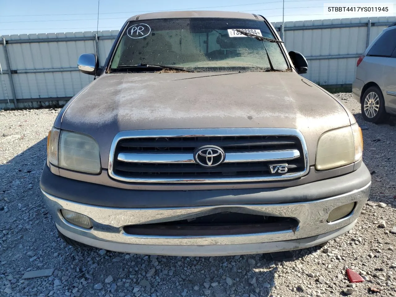 2000 Toyota Tundra Access Cab VIN: 5TBBT4417YS011945 Lot: 73528894