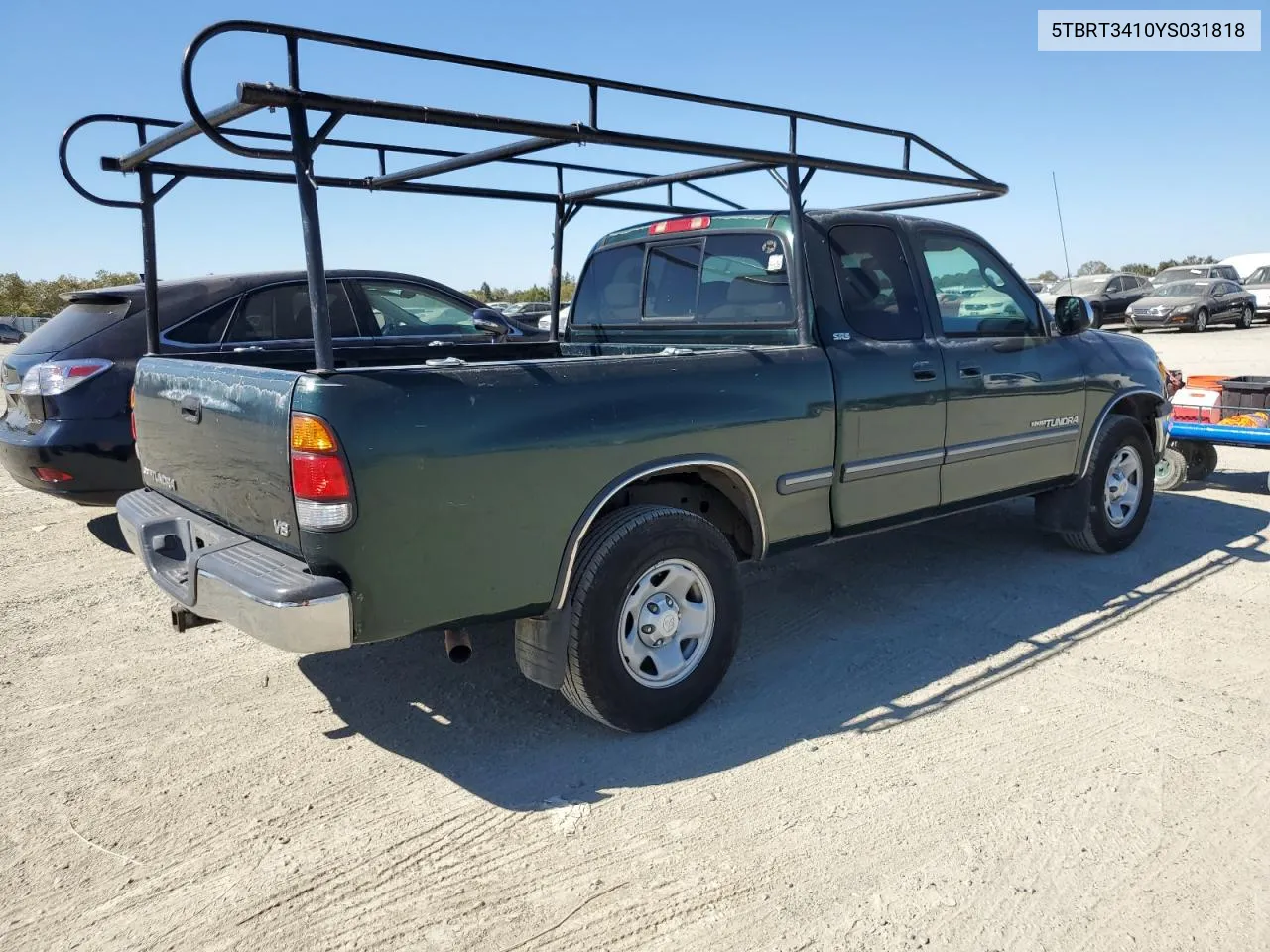 2000 Toyota Tundra Access Cab VIN: 5TBRT3410YS031818 Lot: 74361204