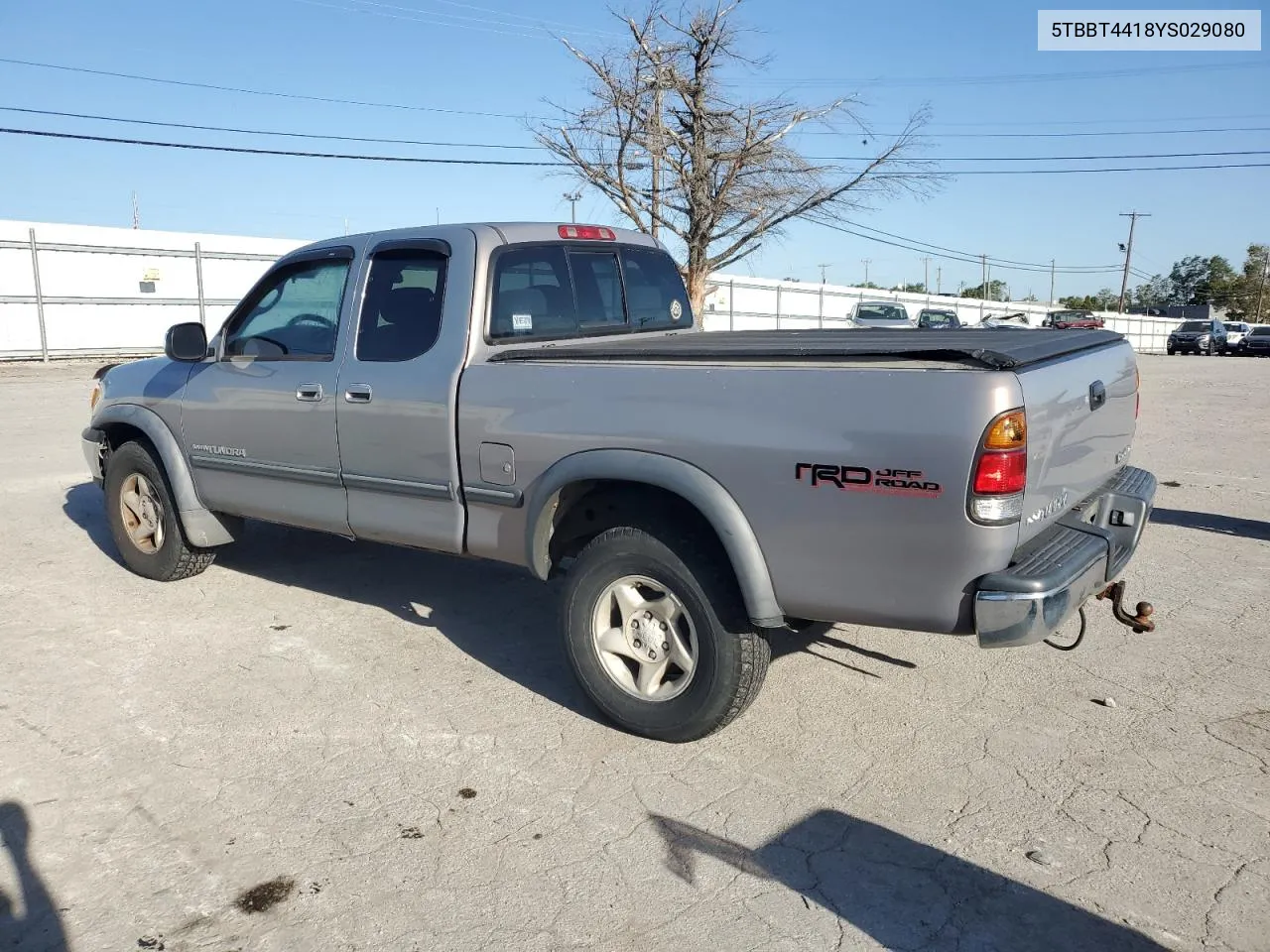 2000 Toyota Tundra Access Cab VIN: 5TBBT4418YS029080 Lot: 74794614