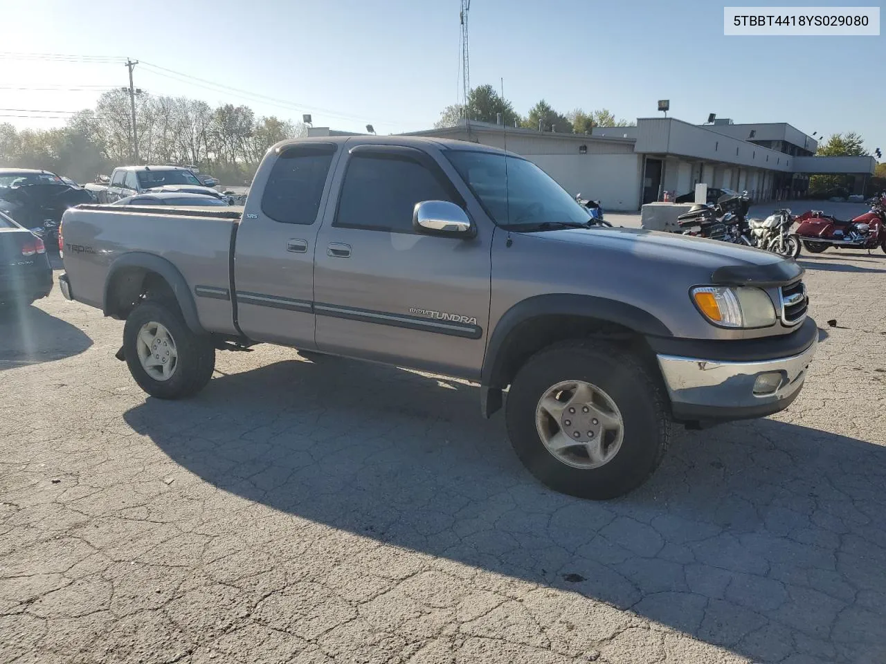 2000 Toyota Tundra Access Cab VIN: 5TBBT4418YS029080 Lot: 74794614