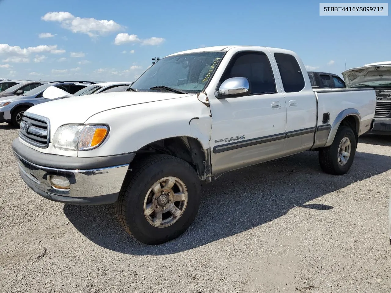 2000 Toyota Tundra Access Cab VIN: 5TBBT4416YS099712 Lot: 75047054