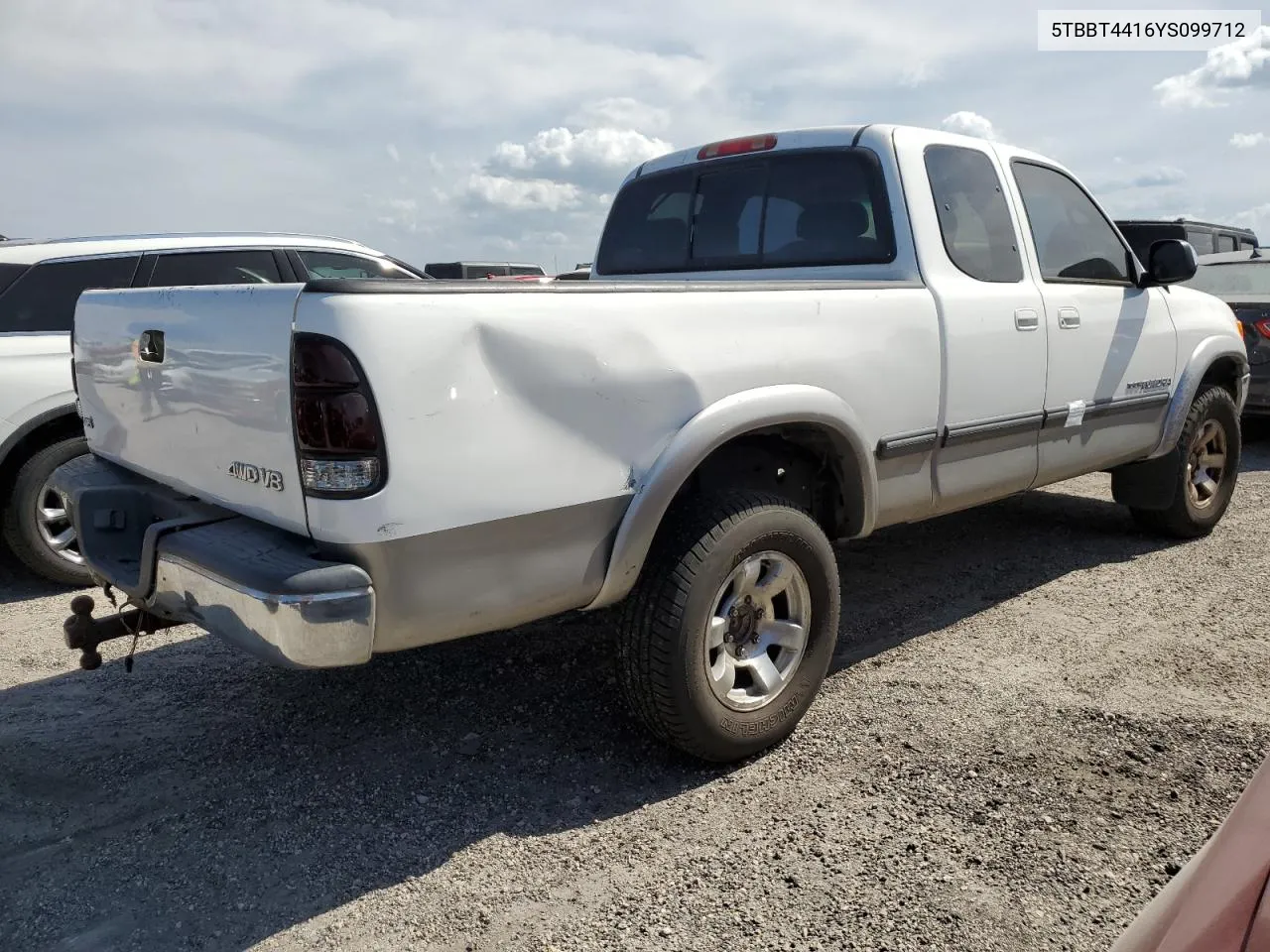 2000 Toyota Tundra Access Cab VIN: 5TBBT4416YS099712 Lot: 75047054