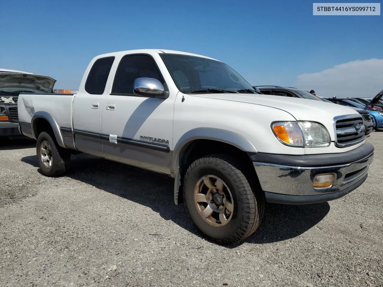 2000 Toyota Tundra Access Cab VIN: 5TBBT4416YS099712 Lot: 75047054