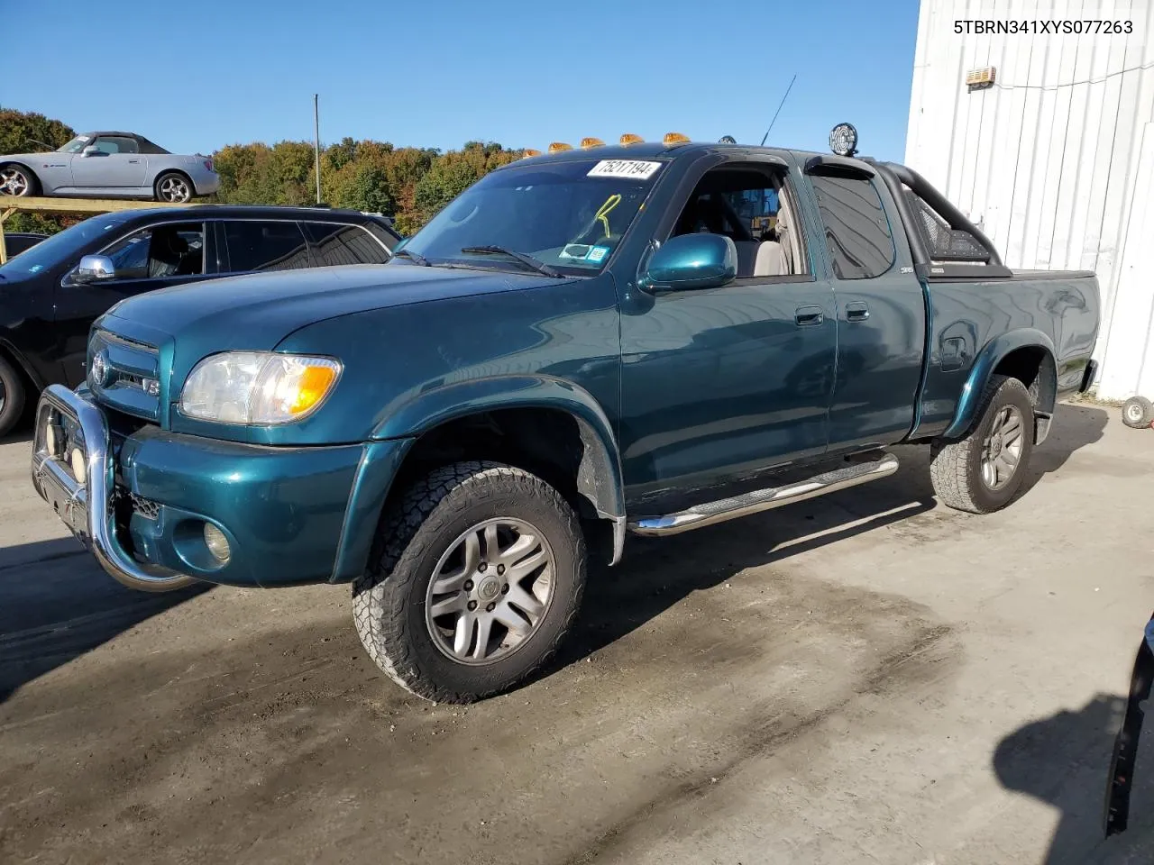 2000 Toyota Tundra Access Cab Sr5 VIN: 5TBRN341XYS077263 Lot: 75217194