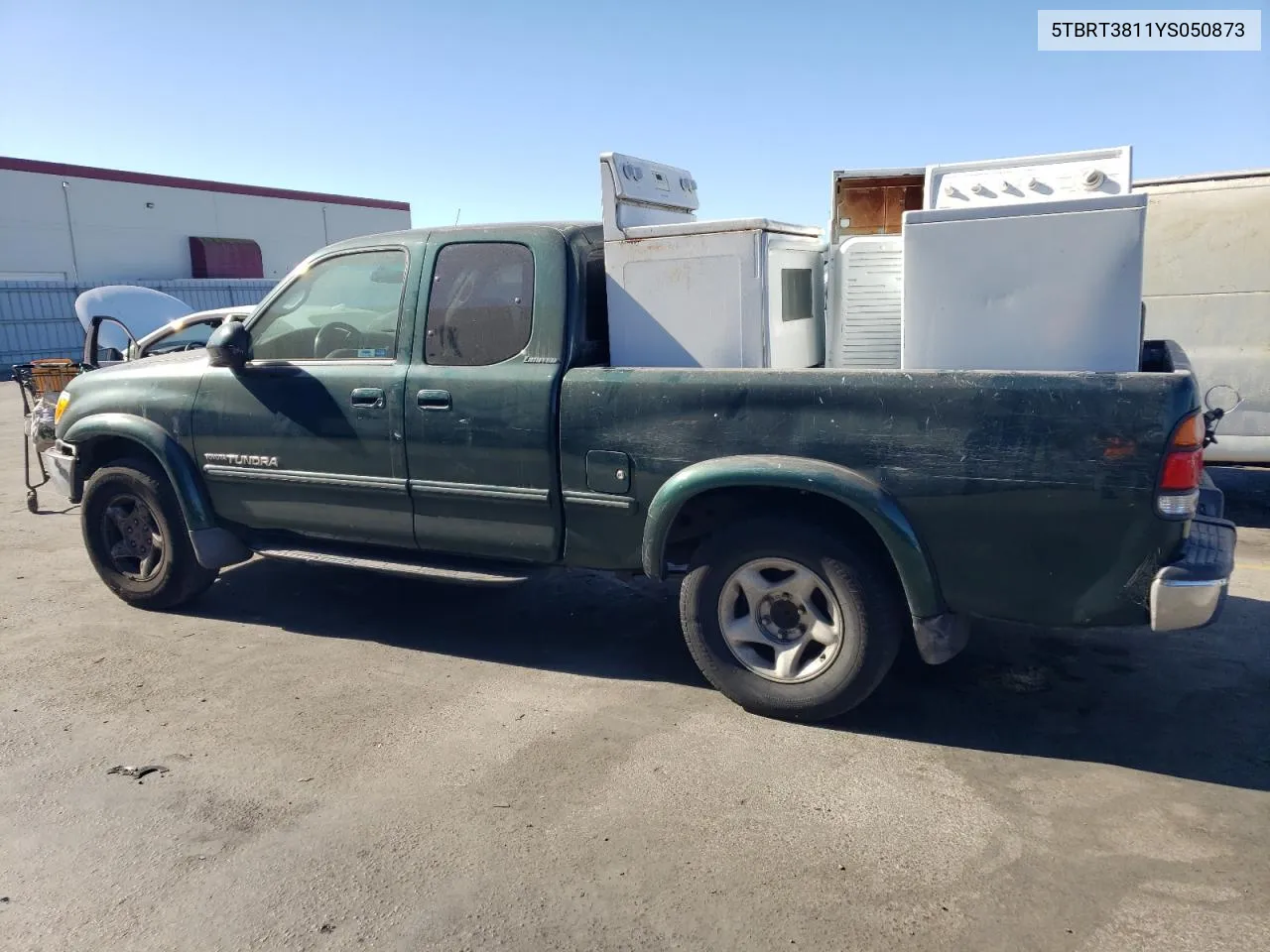 2000 Toyota Tundra Access Cab Limited VIN: 5TBRT3811YS050873 Lot: 76553774