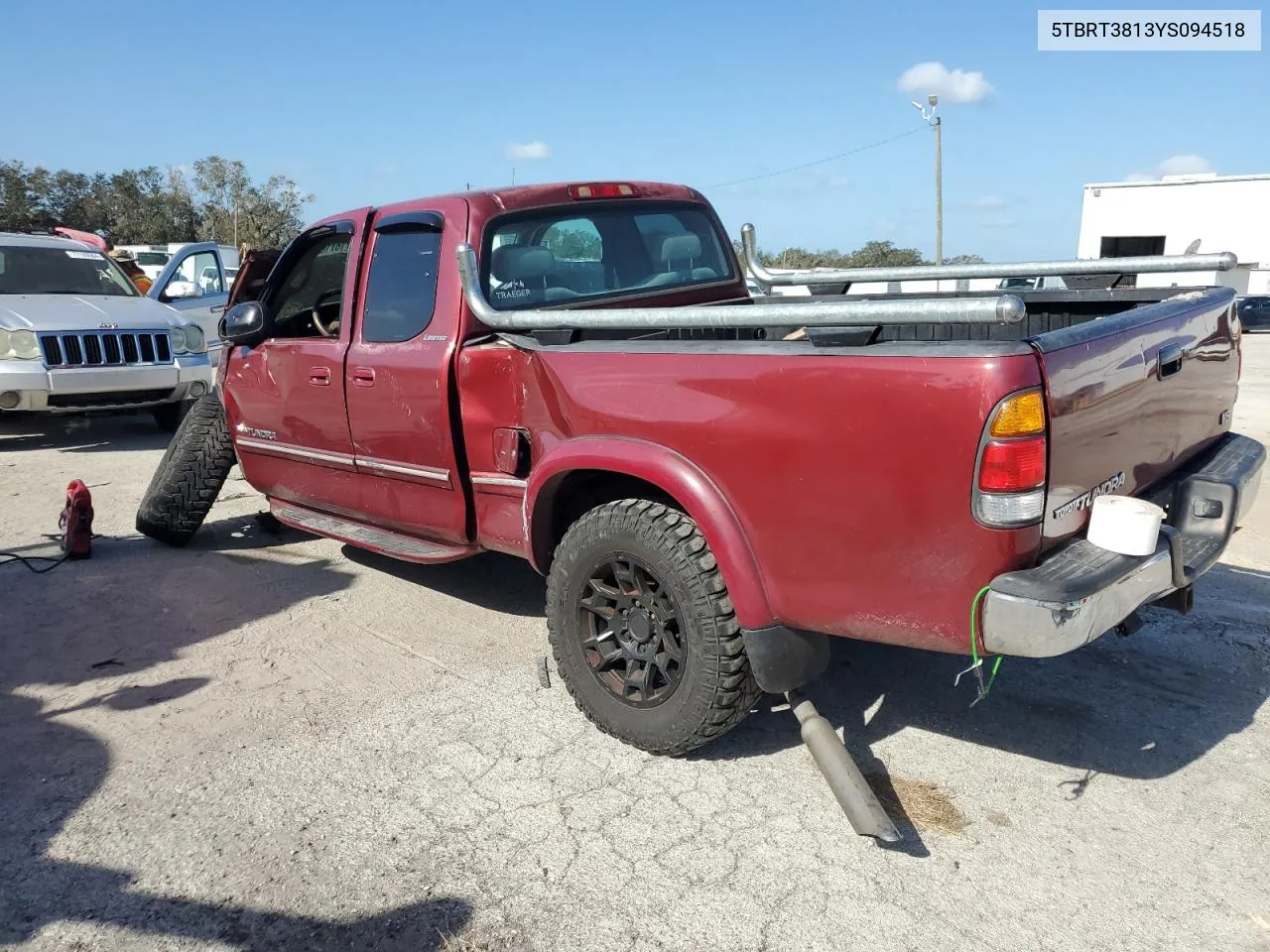 2000 Toyota Tundra Access Cab Limited VIN: 5TBRT3813YS094518 Lot: 77187104