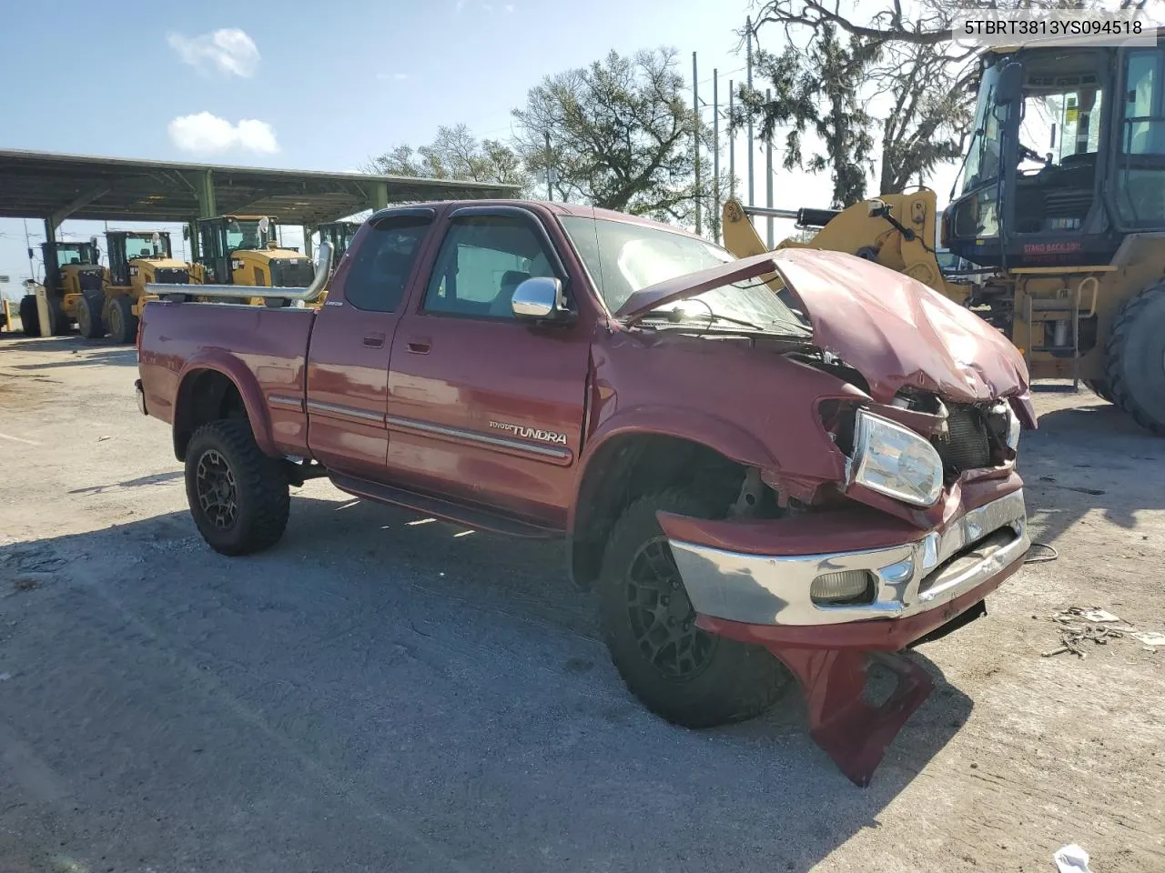 2000 Toyota Tundra Access Cab Limited VIN: 5TBRT3813YS094518 Lot: 77187104