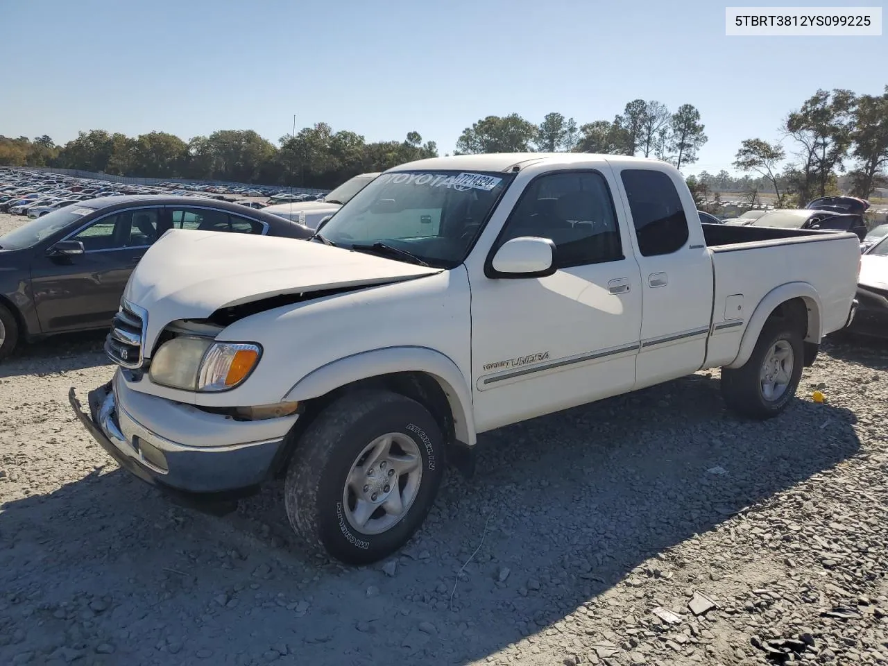 2000 Toyota Tundra Access Cab Limited VIN: 5TBRT3812YS099225 Lot: 77214324