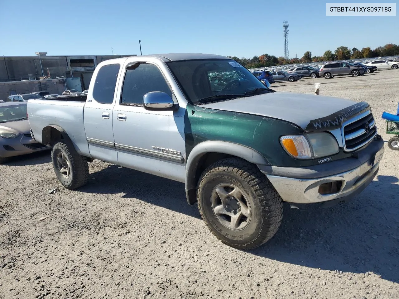 2000 Toyota Tundra Access Cab VIN: 5TBBT441XYS097185 Lot: 77274834