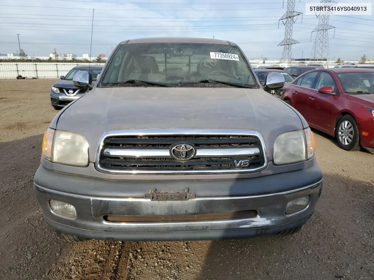 2000 Toyota Tundra Access Cab VIN: 5TBRT3416YS040913 Lot: 77350924