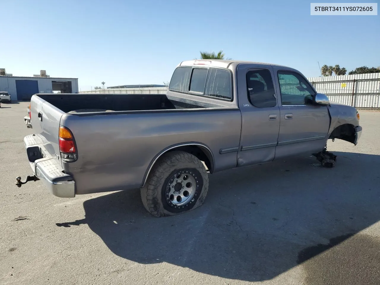 2000 Toyota Tundra Access Cab VIN: 5TBRT3411YS072605 Lot: 77842804