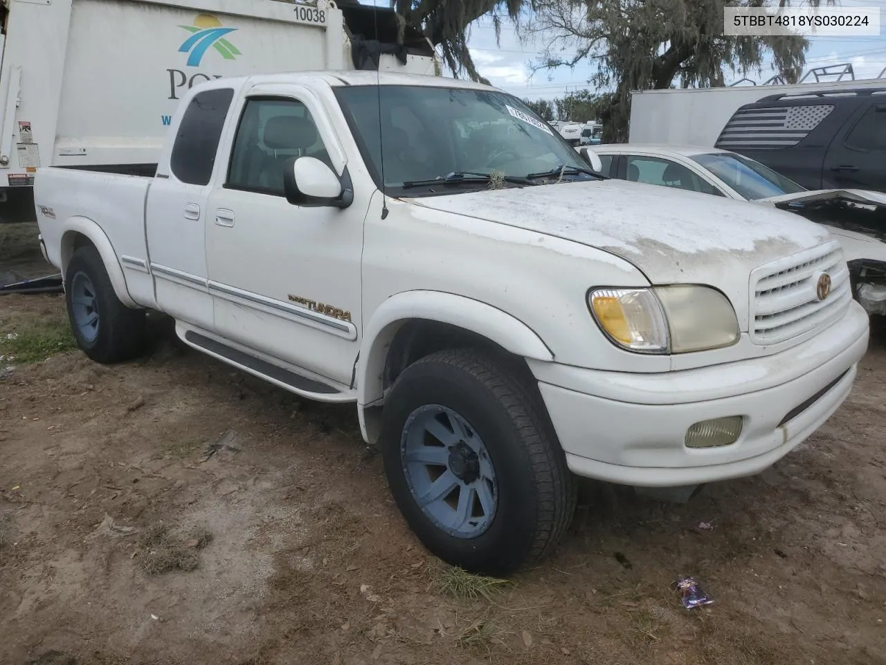 2000 Toyota Tundra Access Cab Limited VIN: 5TBBT4818YS030224 Lot: 78678024